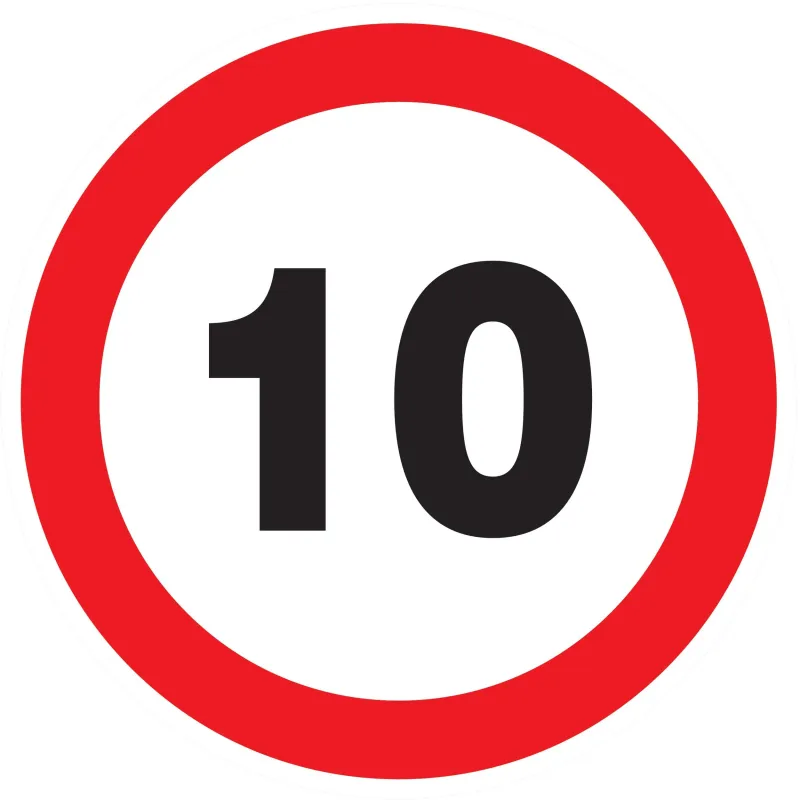 Panneau INTERDIT DE ROULER A +10 KM/H Taliaplast 724260 | 724260 Panneau INTERDIT DE ROULER A +10 KM/H Taliaplast 724260 | 724260