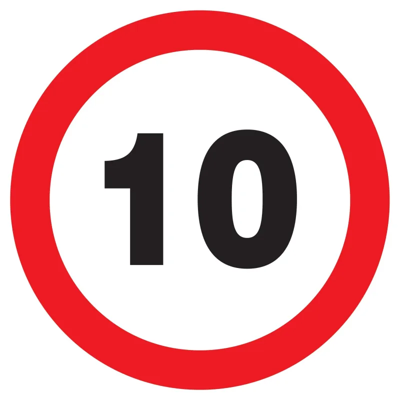 Panneau INTERDIT DE ROULER A +10 KM/H Taliaplast 727260 | 727260 Panneau INTERDIT DE ROULER A +10 KM/H Taliaplast 727260 | 727260