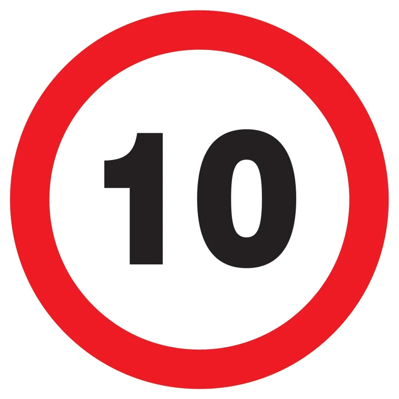 Panneau INTERDIT DE ROULER A +10 KM/H Taliaplast 723260 | 723260 Panneau INTERDIT DE ROULER A +10 KM/H Taliaplast 723260 | 723260