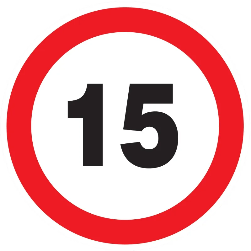 Panneau INTERDIT DE ROULER A +15 KM/H Taliaplast 724261 | 724261 Panneau INTERDIT DE ROULER A +15 KM/H Taliaplast 724261 | 724261