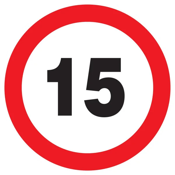 Panneau INTERDIT DE ROULER A +15 KM/H Taliaplast 727261 | 727261 Panneau INTERDIT DE ROULER A +15 KM/H Taliaplast 727261 | 727261