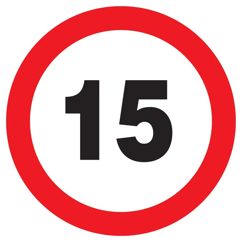 Panneau INTERDIT DE ROULER A +15 KM/H Taliaplast 722261 | 722261 Panneau INTERDIT DE ROULER A +15 KM/H Taliaplast 722261 | 722261
