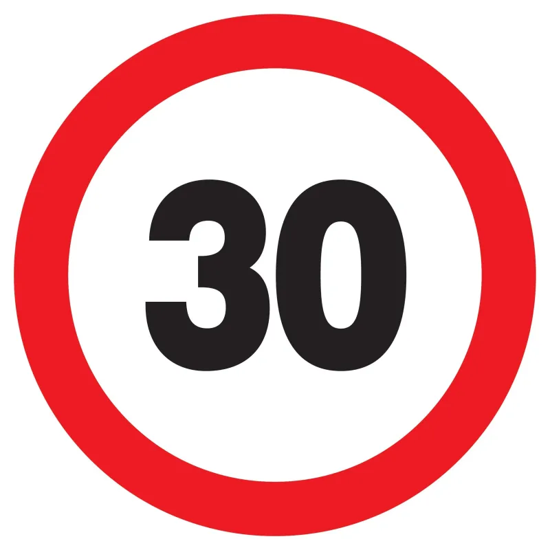Panneau INTERDIT DE ROULER A +30 KM/H Taliaplast 722262 | 722262 Panneau INTERDIT DE ROULER A +30 KM/H Taliaplast 722262 | 722262