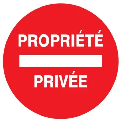 Panneau PROPRIETE PRIVEE NORMASIGN ADH Taliaplast 724224 | 724224