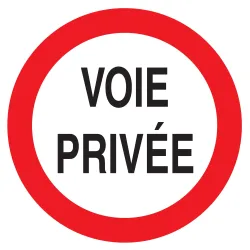 Panneau VOIE PRIVEE CIRCULAT.INTERDITE Taliaplast 724265 | 724265