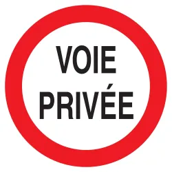 Panneau VOIE PRIVEE CIRCULAT.INTERDITE Taliaplast 727265 | 727265