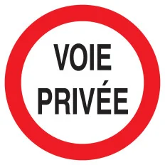 Panneau VOIE PRIVEE CIRCULAT.INTERDITE Taliaplast 722265 | 722265