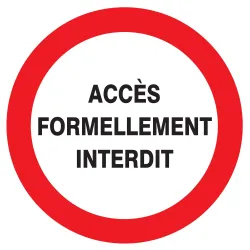 Panneau ACCES FORMELLEMENT INTERDIT NO Taliaplast 724215 | 724215