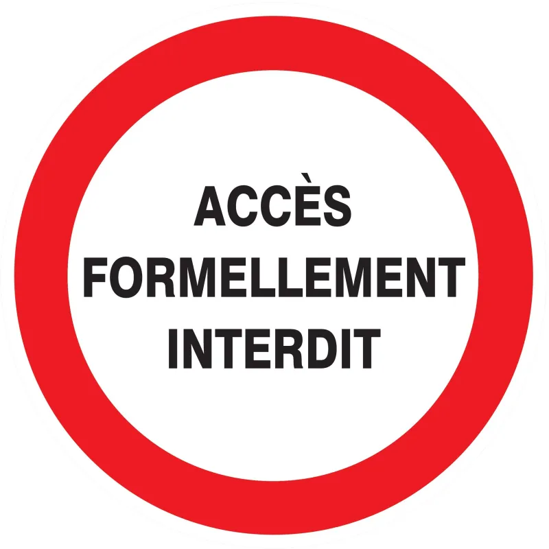 Panneau ACCES FORMELLEMENT INTERDIT NO Taliaplast 724215 | 724215 Panneau ACCES FORMELLEMENT INTERDIT NO Taliaplast 724215 | 724215