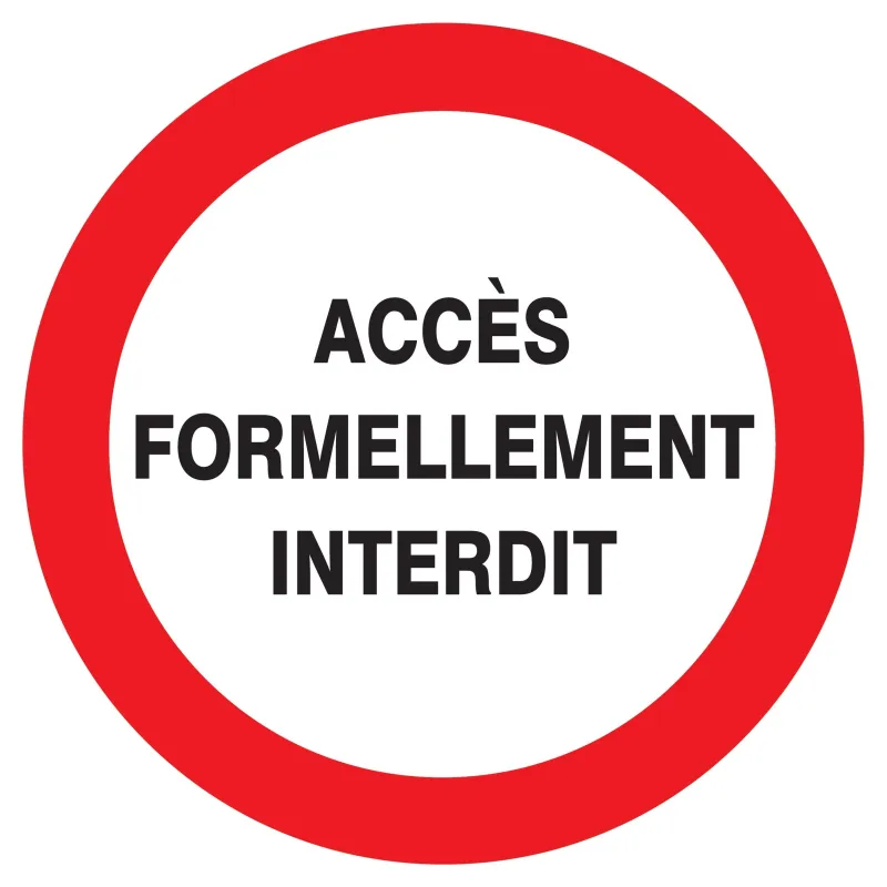 Panneau ACCES FORMELLEMENT INTERDIT NO Taliaplast 727216 | 727216 Panneau ACCES FORMELLEMENT INTERDIT NO Taliaplast 727216 | 727216