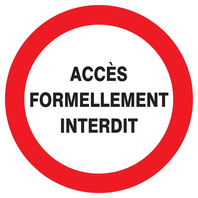 Panneau ACCES FORMELLEMENT INTERDIT NO Taliaplast 722203 | 722203 Panneau ACCES FORMELLEMENT INTERDIT NO Taliaplast 722203 | 722203