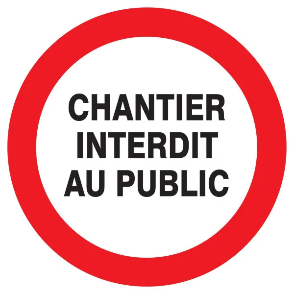 Panneau CHANTIER INTERDIT AU PUBLIC NO Taliaplast 722215 | 722215 Panneau CHANTIER INTERDIT AU PUBLIC NO Taliaplast 722215 | 722215