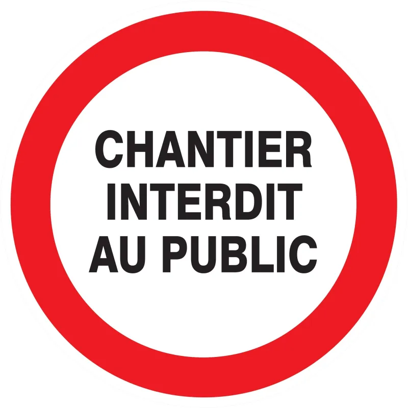 Panneau CHANTIER INTERDIT AU PUBLIC NO Taliaplast 723214 | 723214 Panneau CHANTIER INTERDIT AU PUBLIC NO Taliaplast 723214 | 723214