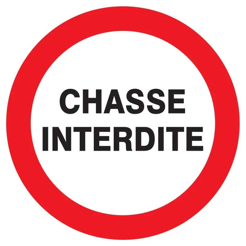 Panneau CHASSE INTERDIT D.420mm Taliaplast 723203 | 723203