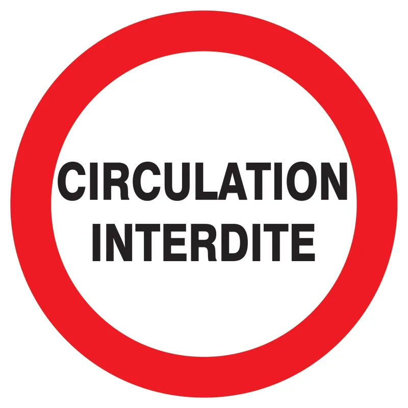Panneau CIRCULATION INTERDITE D.180mm Taliaplast 727207 | 727207 Panneau CIRCULATION INTERDITE D.180mm Taliaplast 727207 | 727207