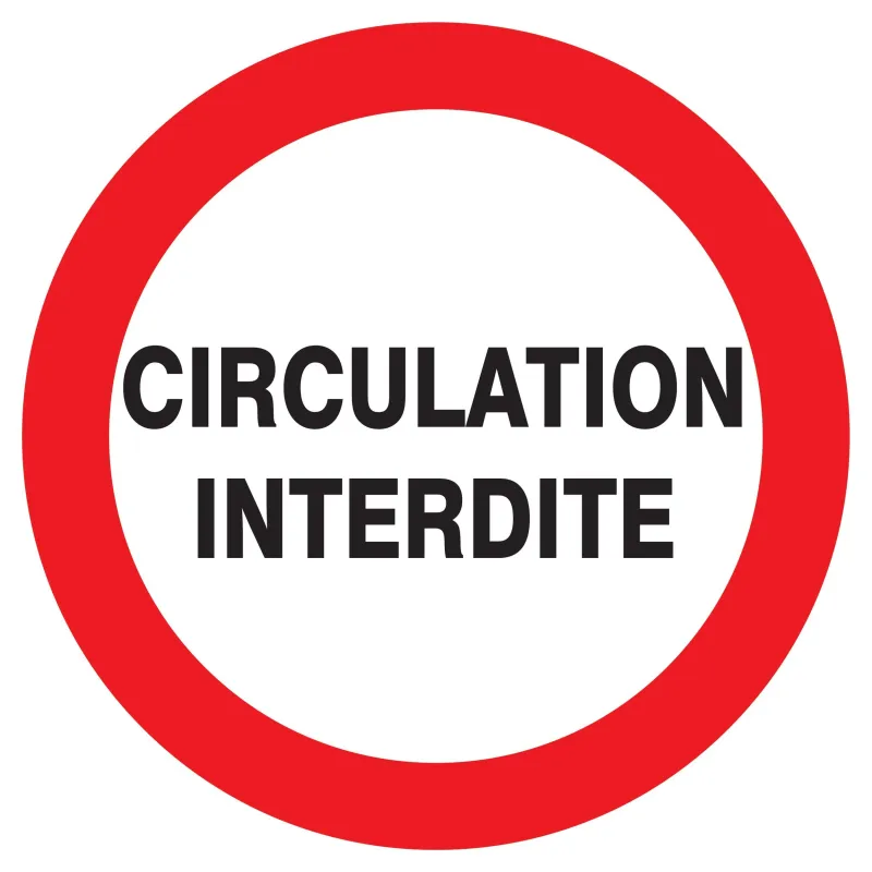 Panneau CIRCULATION INTERDITE D.300mm Taliaplast 722207 | 722207 Panneau CIRCULATION INTERDITE D.300mm Taliaplast 722207 | 722207