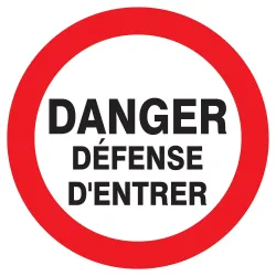 Panneau DANGER DEFENSE D'ENTRER NORMAS Taliaplast 727218 | 727218