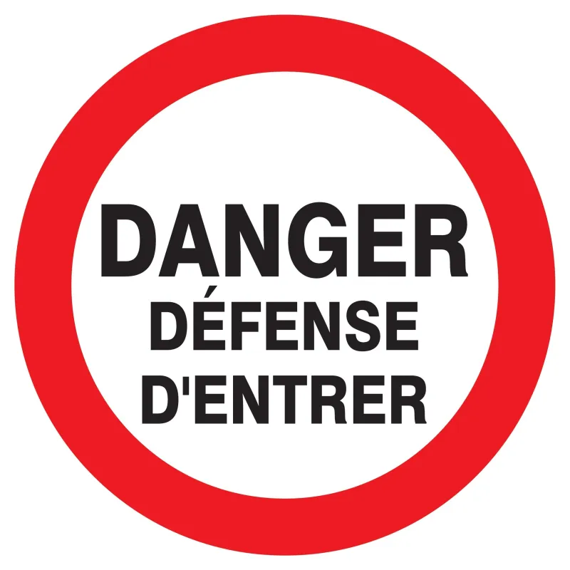 Panneau DANGER DEFENSE D'ENTRER NORMAS Taliaplast 727218 | 727218 Panneau DANGER DEFENSE D'ENTRER NORMAS Taliaplast 727218 | 727218