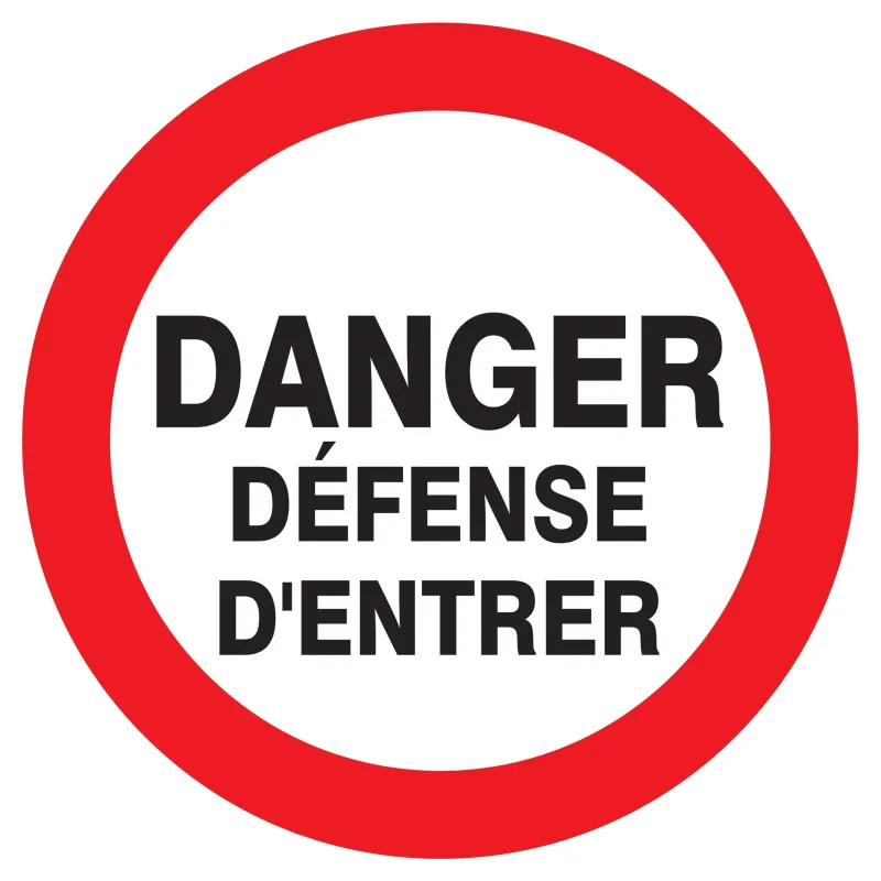 Panneau DANGER DEFENSE D'ENTRER NORMAS Taliaplast 723202 | 723202 Panneau DANGER DEFENSE D'ENTRER NORMAS Taliaplast 723202 | 723202