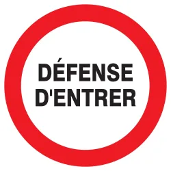 Panneau DEFENSE D'ENTRER NORMASIGN ADH Taliaplast 722205 | 722205