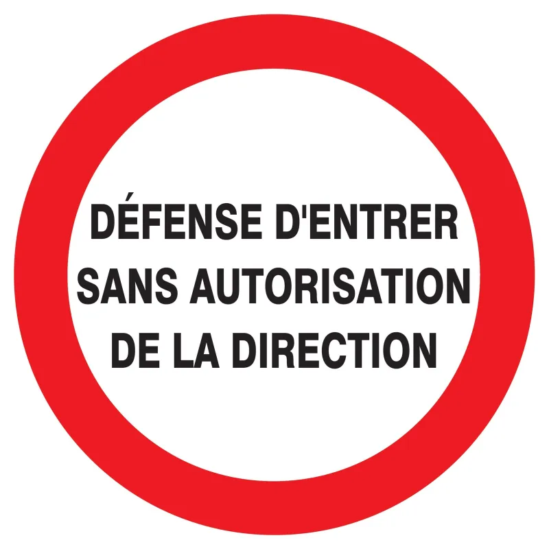 Panneau DEFENSE D'ENTRER SANS AUTORIS. Taliaplast 727228 | 727228 Panneau DEFENSE D'ENTRER SANS AUTORIS. Taliaplast 727228 | 727228