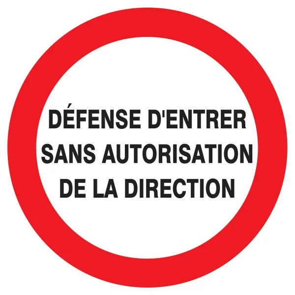 Panneau DEFENSE D'ENTRER SANS AUTORIS. Taliaplast 723224 | 723224 Panneau DEFENSE D'ENTRER SANS AUTORIS. Taliaplast 723224 | 723224