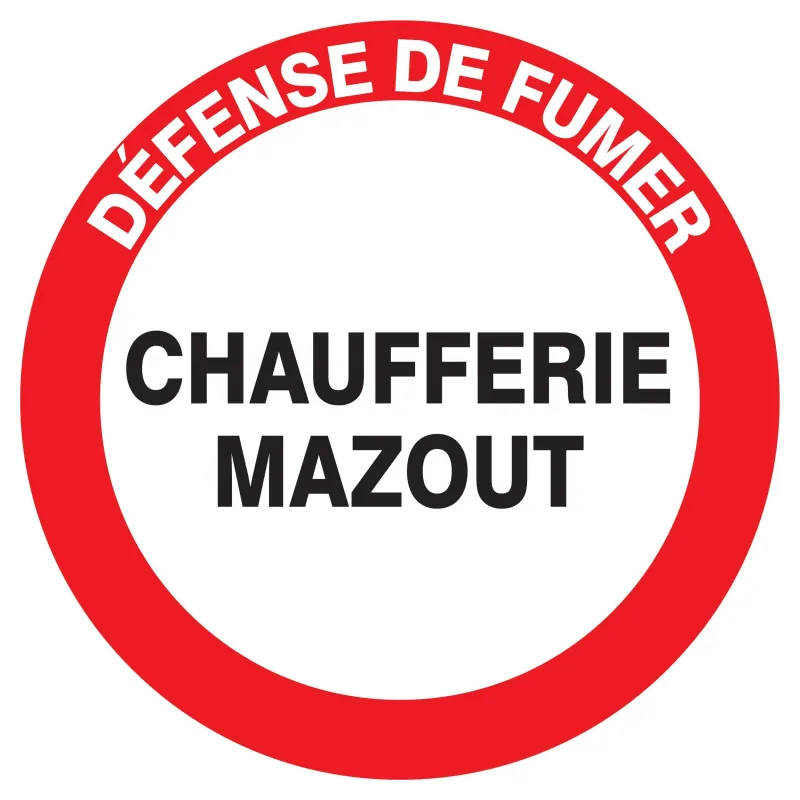 Panneau DEFENSE DE FUMER CHAUFFERIE MA Taliaplast 722240 | 722240 Panneau DEFENSE DE FUMER CHAUFFERIE MA Taliaplast 722240 | 722240