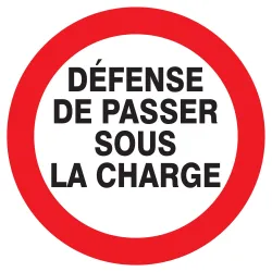 Panneau DEFENSE DE PASSER SOUS CHARGE Taliaplast 727244 | 727244