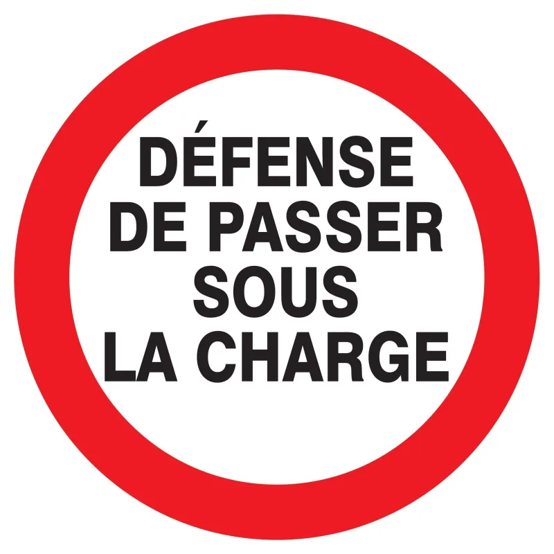Panneau DEFENSE DE PASSER SOUS CHARGE Taliaplast 727244 | 727244 Panneau DEFENSE DE PASSER SOUS CHARGE Taliaplast 727244 | 727244