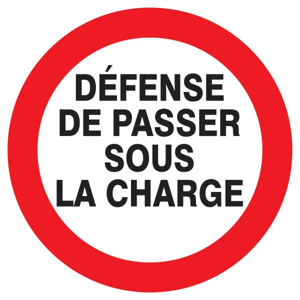 Panneau DEFENSE DE PASSER SOUS CHARGE Taliaplast 722239 | 722239 Panneau DEFENSE DE PASSER SOUS CHARGE Taliaplast 722239 | 722239