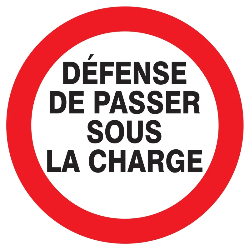 Panneau DEFENSE DE PASSER SOUS CHARGE Taliaplast 723240 | 723240 Panneau DEFENSE DE PASSER SOUS CHARGE Taliaplast 723240 | 723240