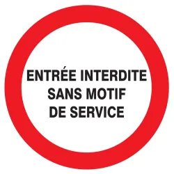 Panneau ENTREE INTERDITE SANS MOTIF DE Taliaplast 724228 | 724228