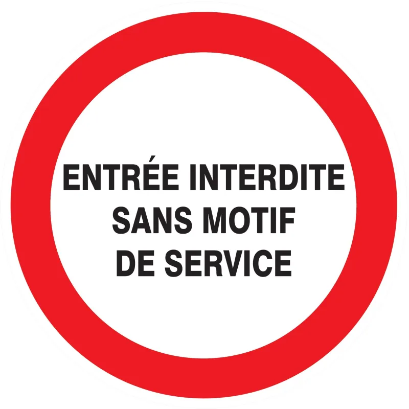 Panneau ENTREE INTERDITE SANS MOTIF DE Taliaplast 724228 | 724228