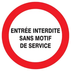 Panneau ENTREE INTERDITE SANS MOTIF DE Taliaplast 727229 | 727229