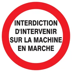 Panneau INTERDIT D'INTERVENIR SUR LA M Taliaplast 723230 | 723230