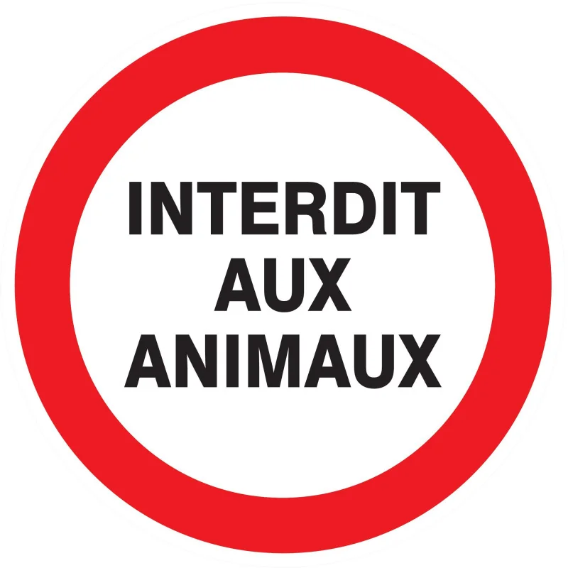 Panneau INTERDIT AUX ANIMAUX NORMASIGN Taliaplast 724231 | 724231 Panneau INTERDIT AUX ANIMAUX NORMASIGN Taliaplast 724231 | 724231