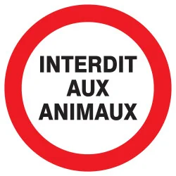 Panneau INTERDIT AUX ANIMAUX NORMASIGN Taliaplast 727232 | 727232
