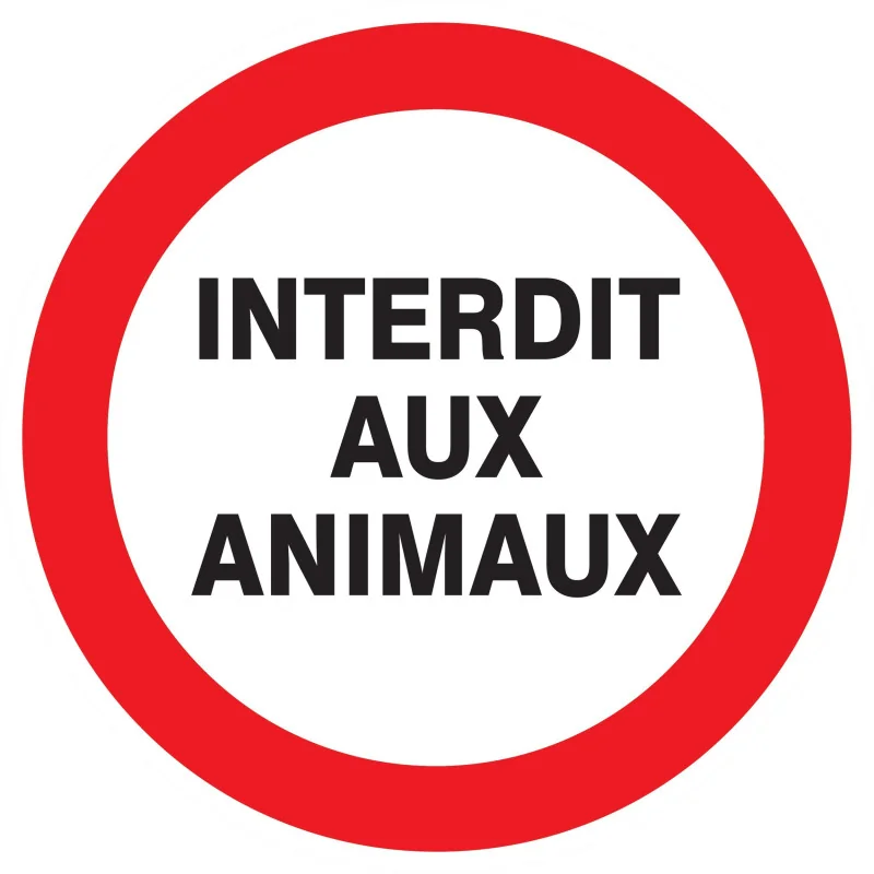 Panneau INTERDIT AUX ANIMAUX NORMASIGN Taliaplast 727232 | 727232 Panneau INTERDIT AUX ANIMAUX NORMASIGN Taliaplast 727232 | 727232