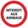 Panneau INTERDIT AUX ANIMAUX NORMASIGN Taliaplast 727232 | 727232
