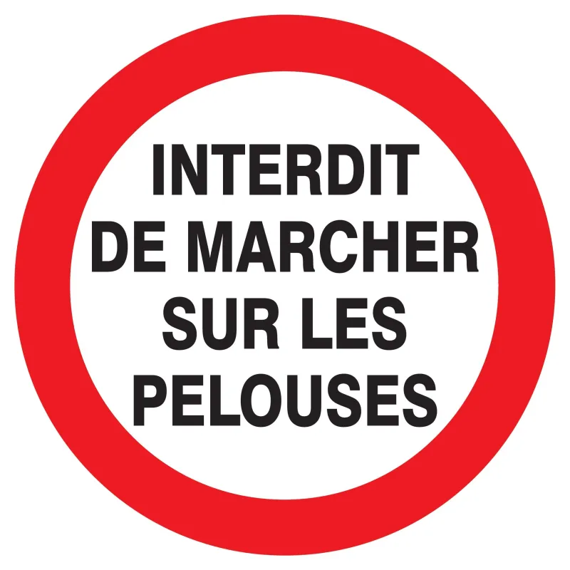 Panneau INTERDIT DE MARCHER SUR LES PE Taliaplast 727257 | 727257 Panneau INTERDIT DE MARCHER SUR LES PE Taliaplast 727257 | 727257