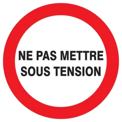 Panneau NE PAS METTRE SOUS TENSION D.1 Taliaplast 727233 | 727233