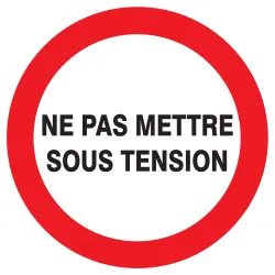 Panneau NE PAS METTRE SOUS TENSION D.4 Taliaplast 723229 | 723229