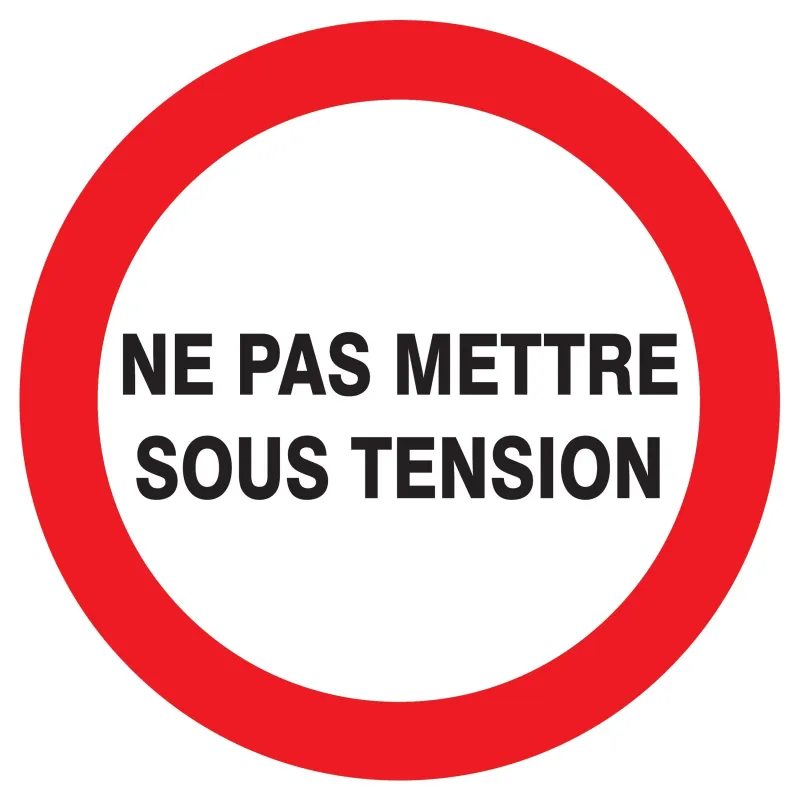 Panneau NE PAS METTRE SOUS TENSION D.4 Taliaplast 723229 | 723229 Panneau NE PAS METTRE SOUS TENSION D.4 Taliaplast 723229 | 723229