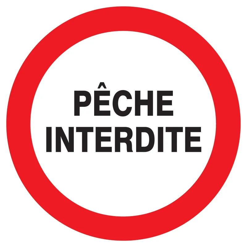 Panneau PECHE INTERDITE D.180mm Taliaplast 727237 | 727237 Panneau PECHE INTERDITE D.180mm Taliaplast 727237 | 727237