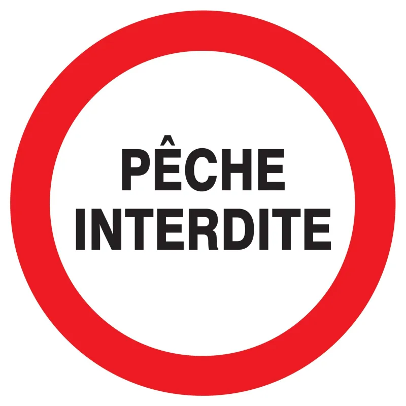 Panneau PECHE INTERDITE D.420mm Taliaplast 723233 | 723233