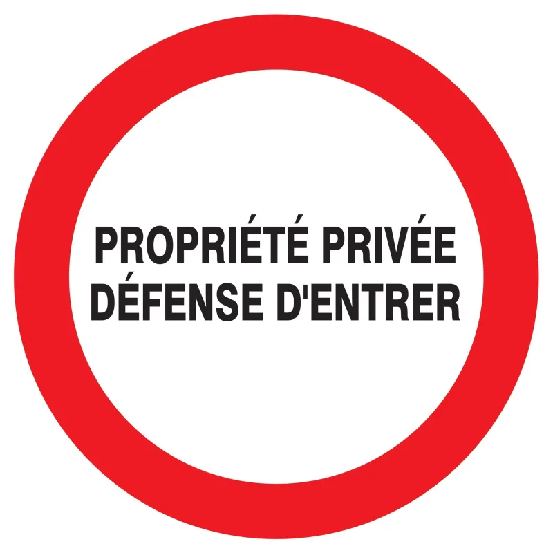 Panneau PROPRIETE PRIVEE DEF. D'ENTRER Taliaplast 723220 | 723220 Panneau PROPRIETE PRIVEE DEF. D'ENTRER Taliaplast 723220 | 723220