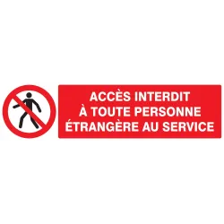 Panneau ACCES INTERD. A TOUTE PERSONNE Taliaplast 720204 | 720204