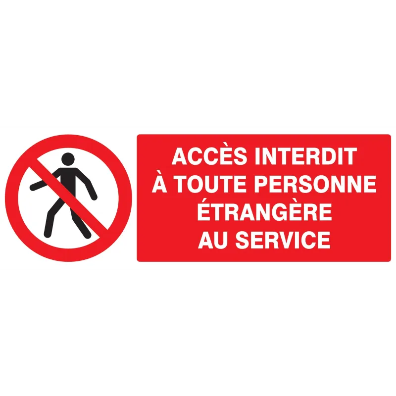 Panneau ACCES INTERD. A TOUTE PERSONNE Taliaplast 726204 | 726204