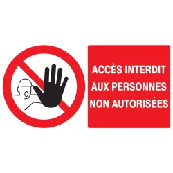 Panneau ACCES INTERDIT AUX PERSONNES N Taliaplast 721210 | 721210
