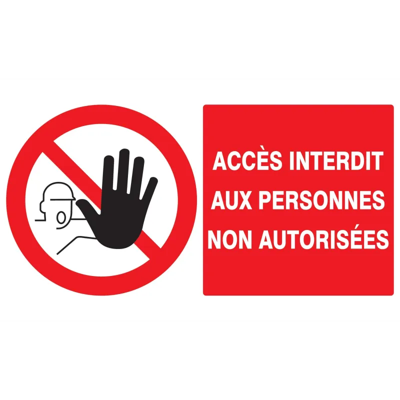 Panneau ACCES INTERDIT AUX PERSONNES N Taliaplast 721210 | 721210 Panneau ACCES INTERDIT AUX PERSONNES N Taliaplast 721210 | 721210